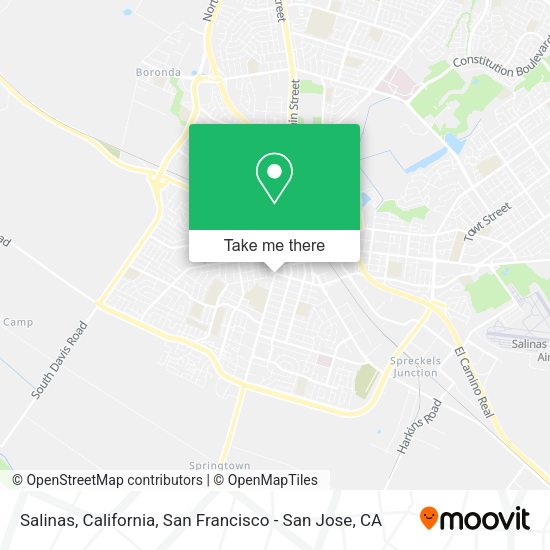 Salinas, California map