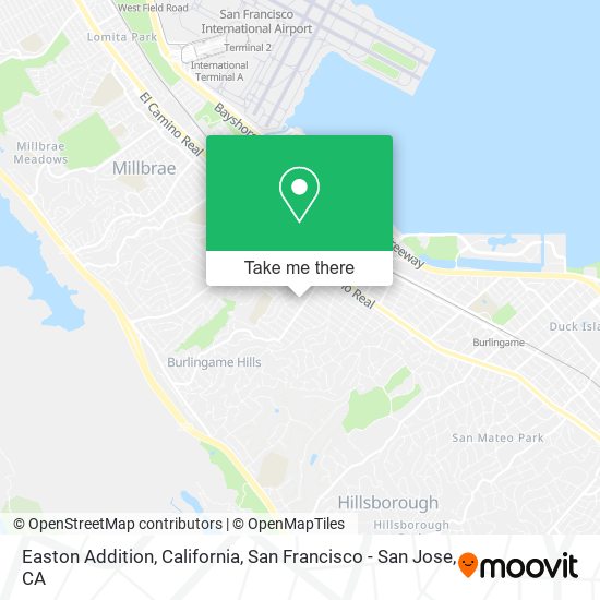 Easton Addition, California map