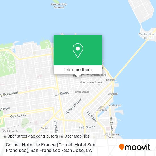 Cornell Hotel de France (Cornell Hotel San Francisco) map