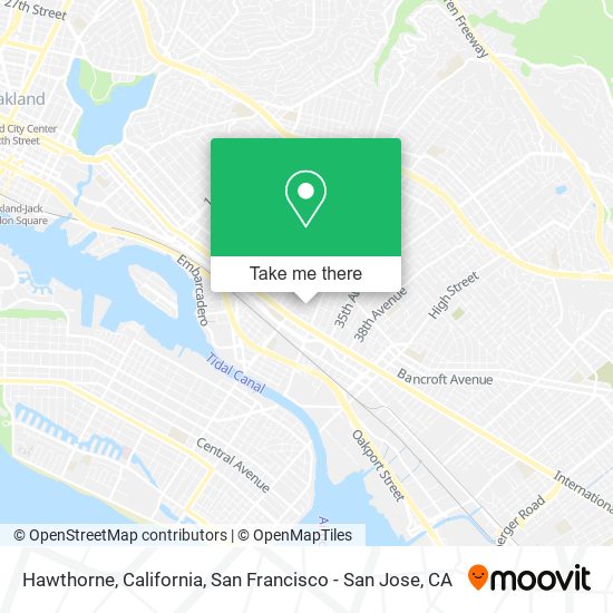 Hawthorne, California map