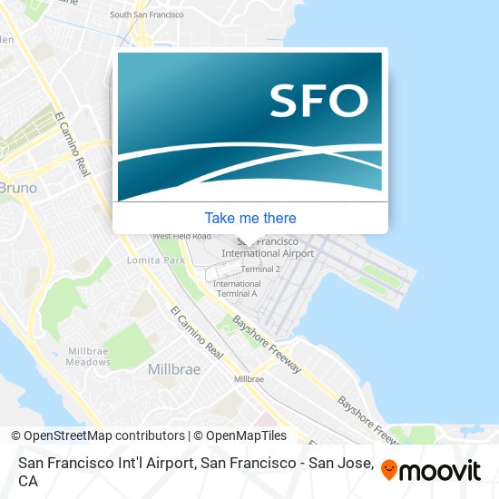 San Francisco Int'l Airport map