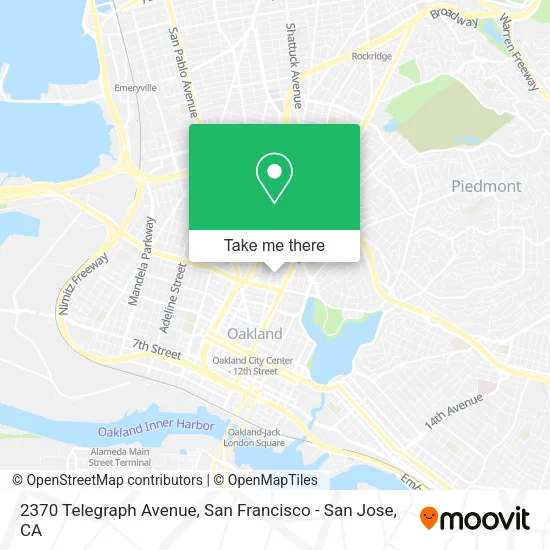 Mapa de 2370 Telegraph Avenue