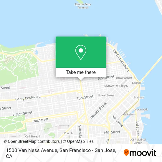 Mapa de 1500 Van Ness Avenue