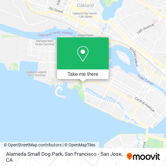 Alameda Small Dog Park map