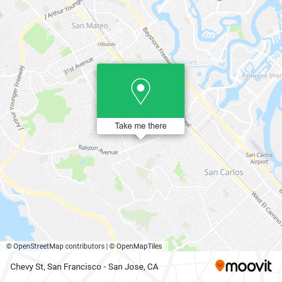 Chevy St map