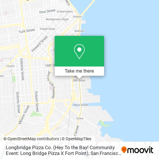 Mapa de Longbridge Pizza Co. (Hey To the Bay! Community Event: Long Bridge Pizza X Fort Point)