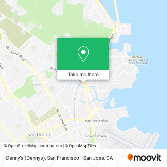 Denny's (Dennys) map