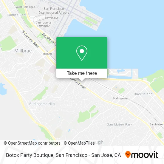 Botox Party Boutique map