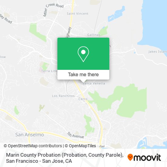 Mapa de Marin County Probation (Probation, County Parole)