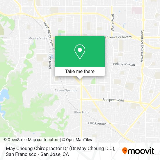 May Cheung Chiropractor Dr map