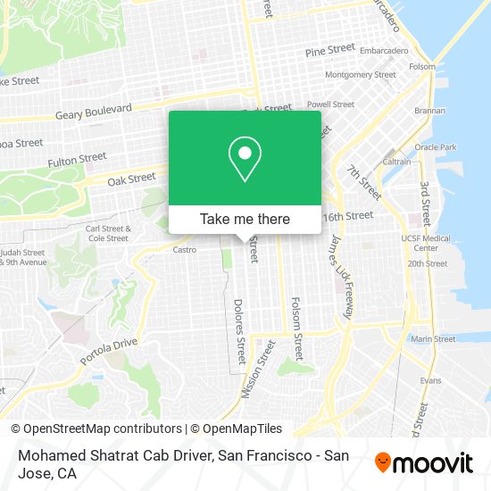 Mapa de Mohamed Shatrat Cab Driver