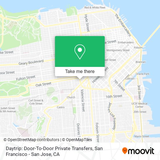 Daytrip: Door-To-Door Private Transfers map