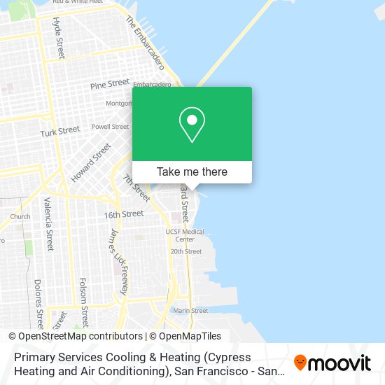 Primary Services Cooling & Heating (Cypress Heating and Air Conditioning) map