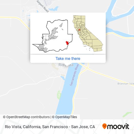 Rio Vista, California map