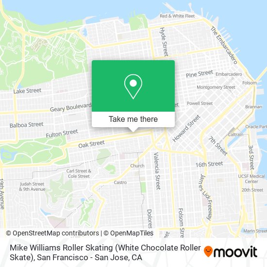 Mapa de Mike Williams Roller Skating (White Chocolate Roller Skate)