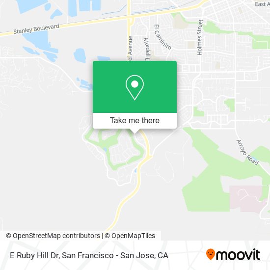 E Ruby Hill Dr map