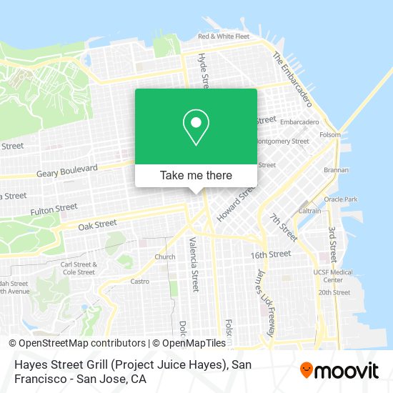 Mapa de Hayes Street Grill (Project Juice Hayes)