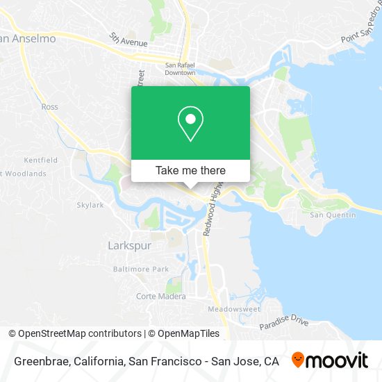 Greenbrae, California map