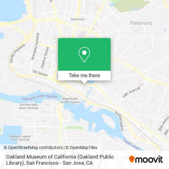 Oakland Museum of California (Oakland Public Library) map