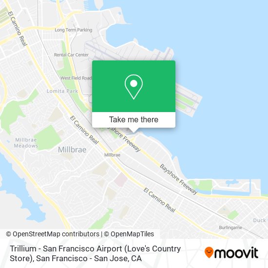 Mapa de Trillium - San Francisco Airport (Love's Country Store)