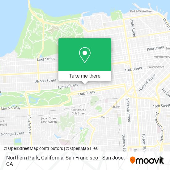 Northern Park, California map