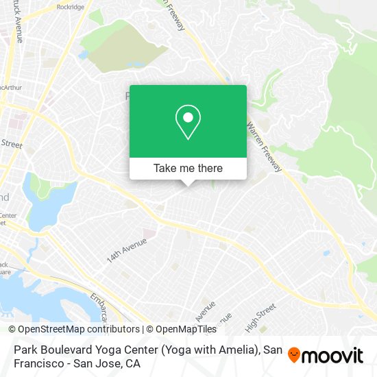 Mapa de Park Boulevard Yoga Center (Yoga with Amelia)