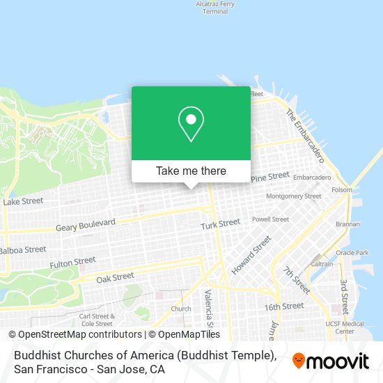 Buddhist Churches of America (Buddhist Temple) map