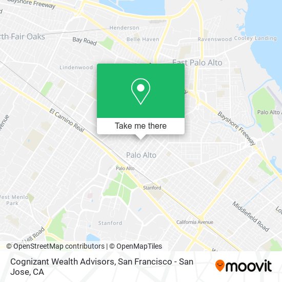 Mapa de Cognizant Wealth Advisors