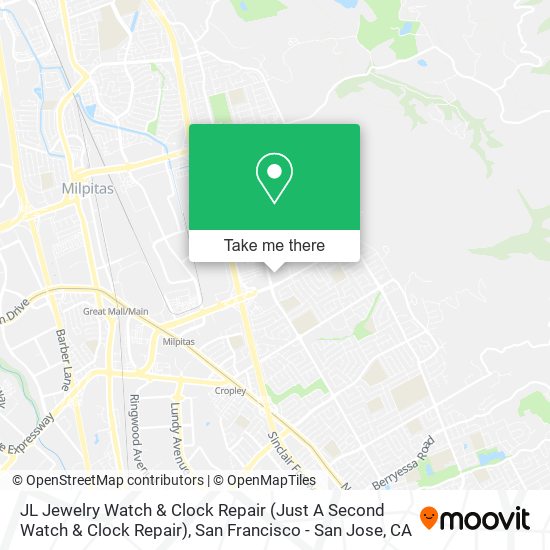 Mapa de JL Jewelry Watch & Clock Repair (Just A Second Watch & Clock Repair)