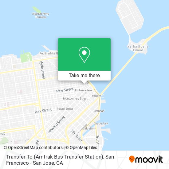 Mapa de Transfer To (Amtrak Bus Transfer Station)