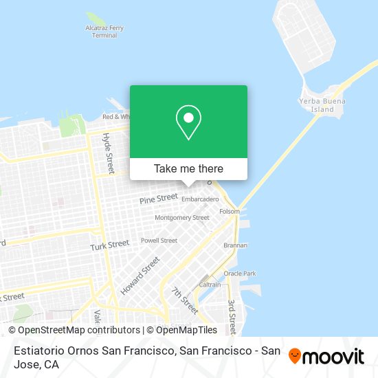 Mapa de Estiatorio Ornos San Francisco