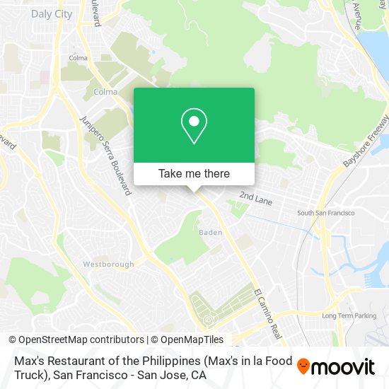 Mapa de Max's Restaurant of the Philippines (Max's in la Food Truck)