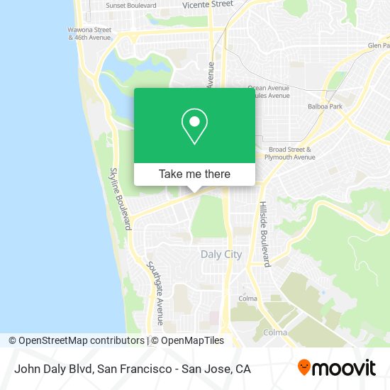 John Daly Blvd map