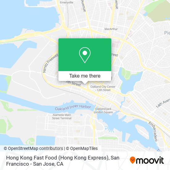 Mapa de Hong Kong Fast Food (Hong Kong Express)