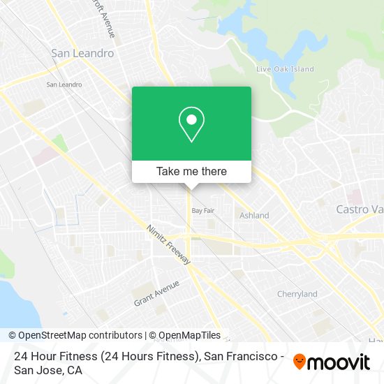 Mapa de 24 Hour Fitness (24 Hours Fitness)