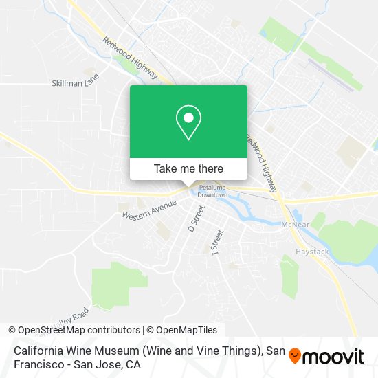 Mapa de California Wine Museum (Wine and Vine Things)