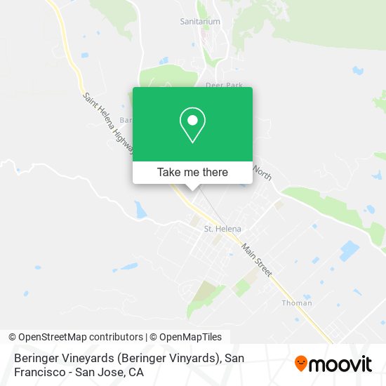 Beringer Vineyards (Beringer Vinyards) map