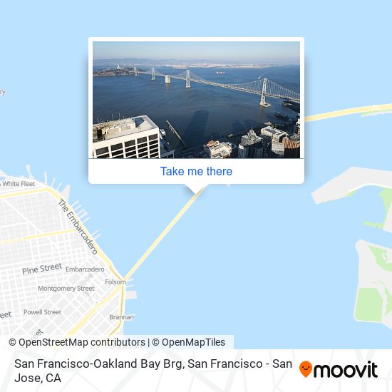 San Francisco-Oakland Bay Brg map