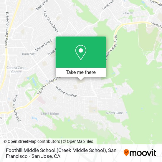 Foothill Middle School (Creek Middle School) map
