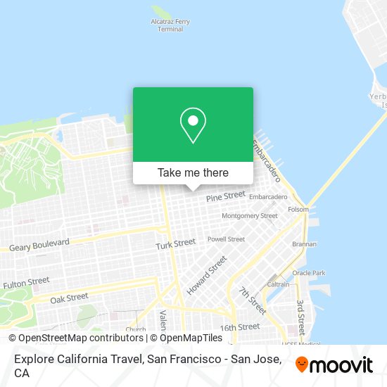 Explore California Travel map