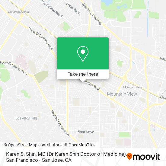 Mapa de Karen S. Shin, MD (Dr Karen Shin Doctor of Medicine)