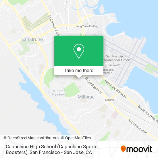 Mapa de Capuchino High School (Capuchino Sports Boosters)
