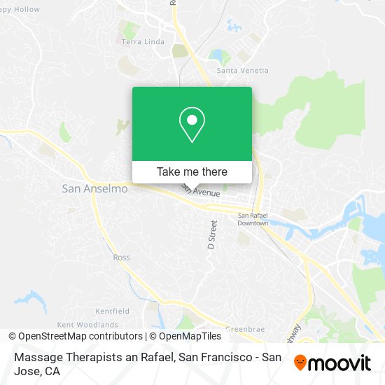 Massage Therapists an Rafael map