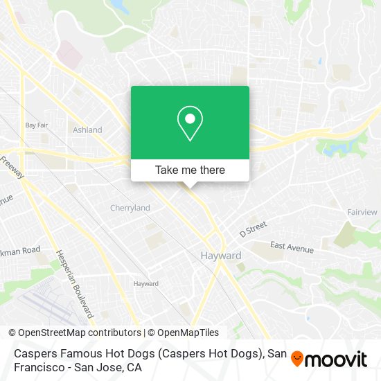 Mapa de Caspers Famous Hot Dogs