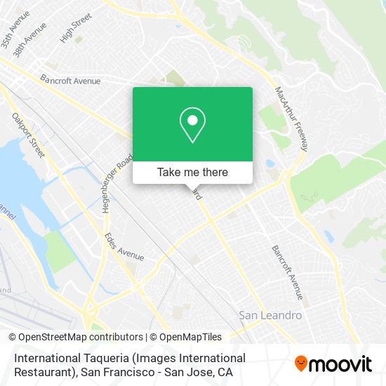 Mapa de International Taqueria (Images International Restaurant)