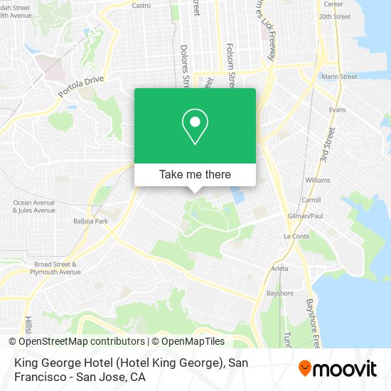 Mapa de King George Hotel