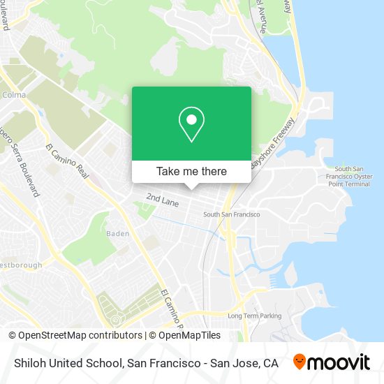 Mapa de Shiloh United School