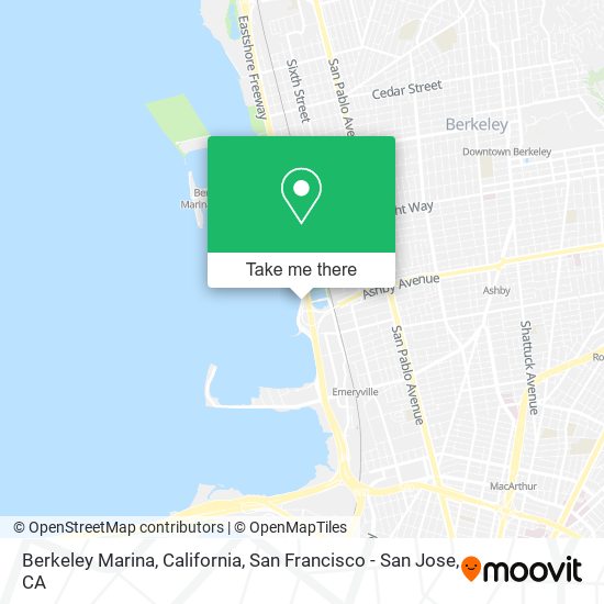 Berkeley Marina, California map