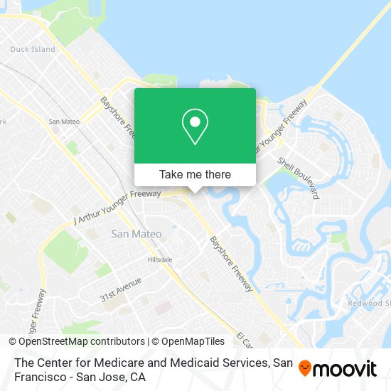 Mapa de The Center for Medicare and Medicaid Services
