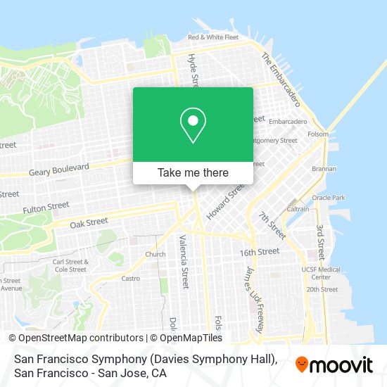 Mapa de San Francisco Symphony (Davies Symphony Hall)